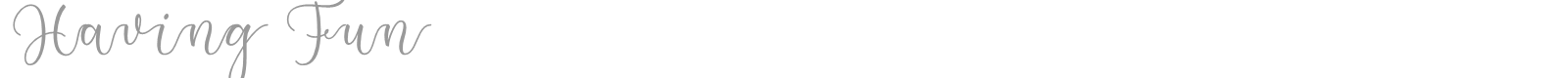 Having Fun font preview